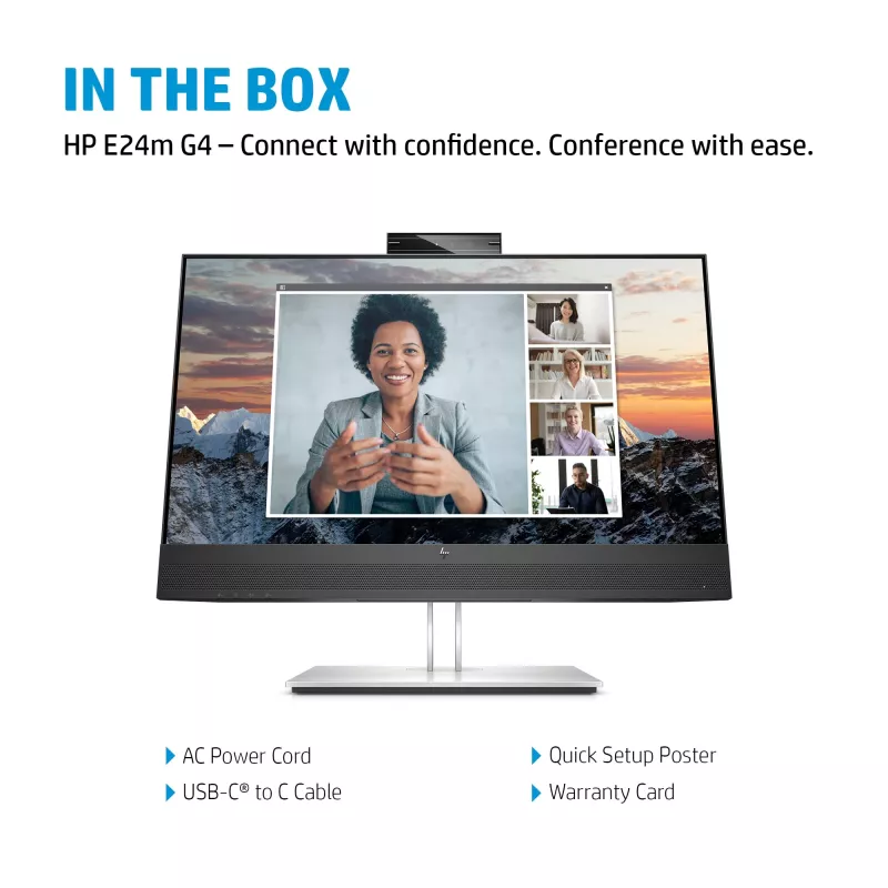 HP E24m G5 23,8 colio Full HD monitorius, 1920x1080 (40Z32E9#ABB)