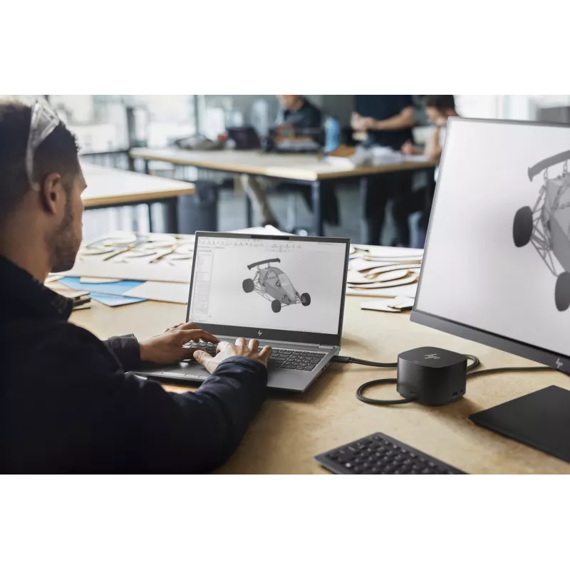HP Thunderbolt Dock 280W G4 belaidžio ryšio stotelė Thunderbolt 4 juoda