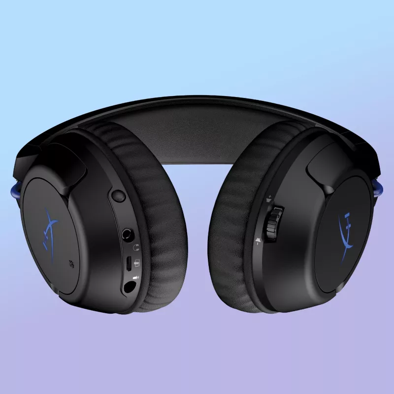 HyperX Cloud Flight - Belaidis žaidimų ausinių rinkinys (Juoda-Mėlyna) - PS5-PS4