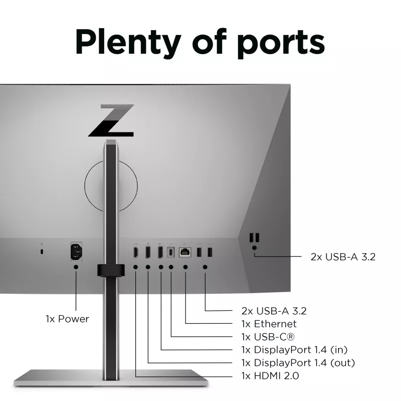 Monitorius HP Z24m G3 23,8 colio Quad HD 2560 x 1440