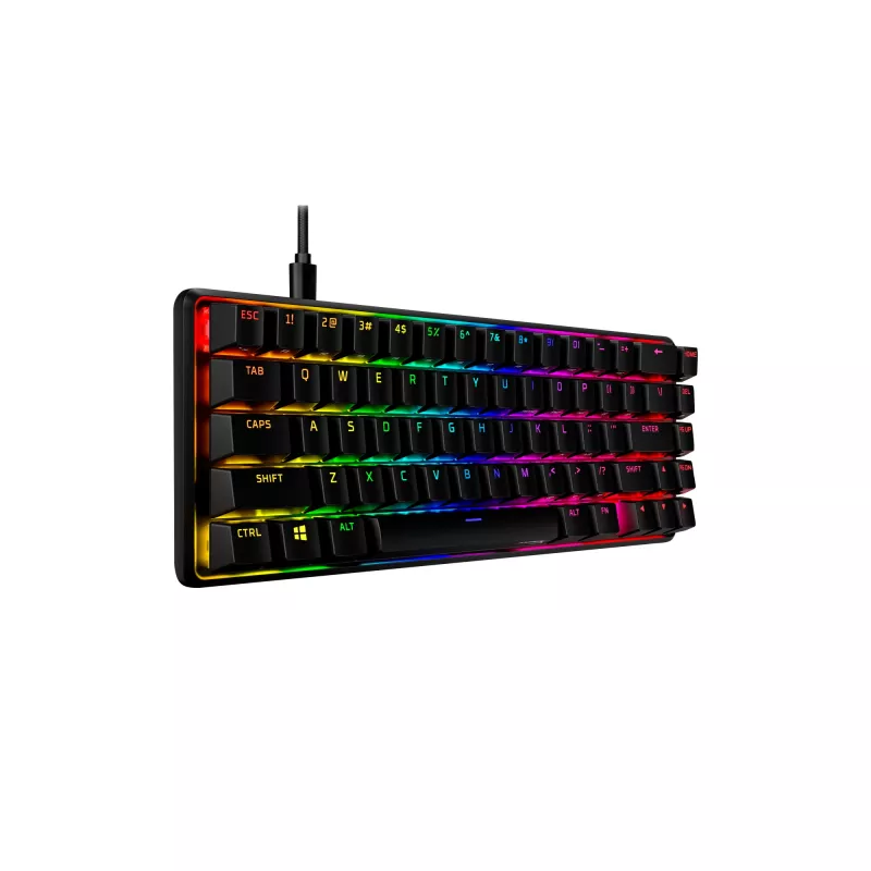 HyperX Alloy Origins 65 – mechaninė žaidimų klaviatūra, HX Aqua (JAV išdėstymas)