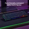 HyperX Alloy Origins 65 – mechaninė žaidimų klaviatūra, HX Aqua (JAV išdėstymas)