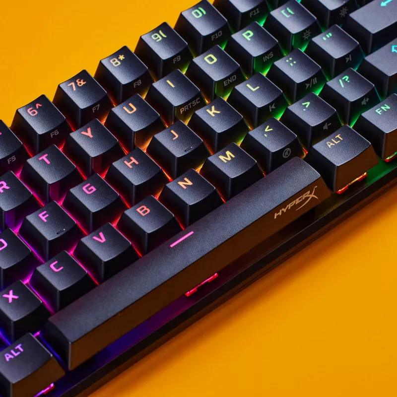 HyperX Alloy Origins 65 – mechaninė žaidimų klaviatūra, HX Aqua (JAV išdėstymas)