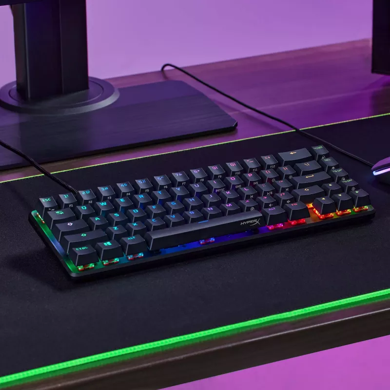 HyperX Alloy Origins 65 – mechaninė žaidimų klaviatūra, HX Aqua (JAV išdėstymas)
