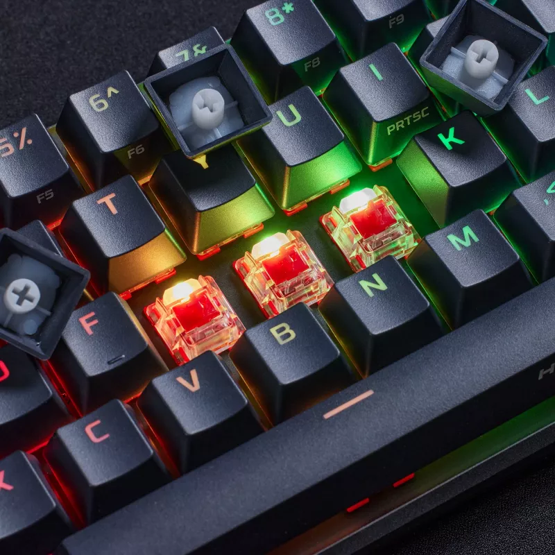 HyperX Alloy Origins 65 – mechaninė žaidimų klaviatūra, HX Aqua (JAV išdėstymas)