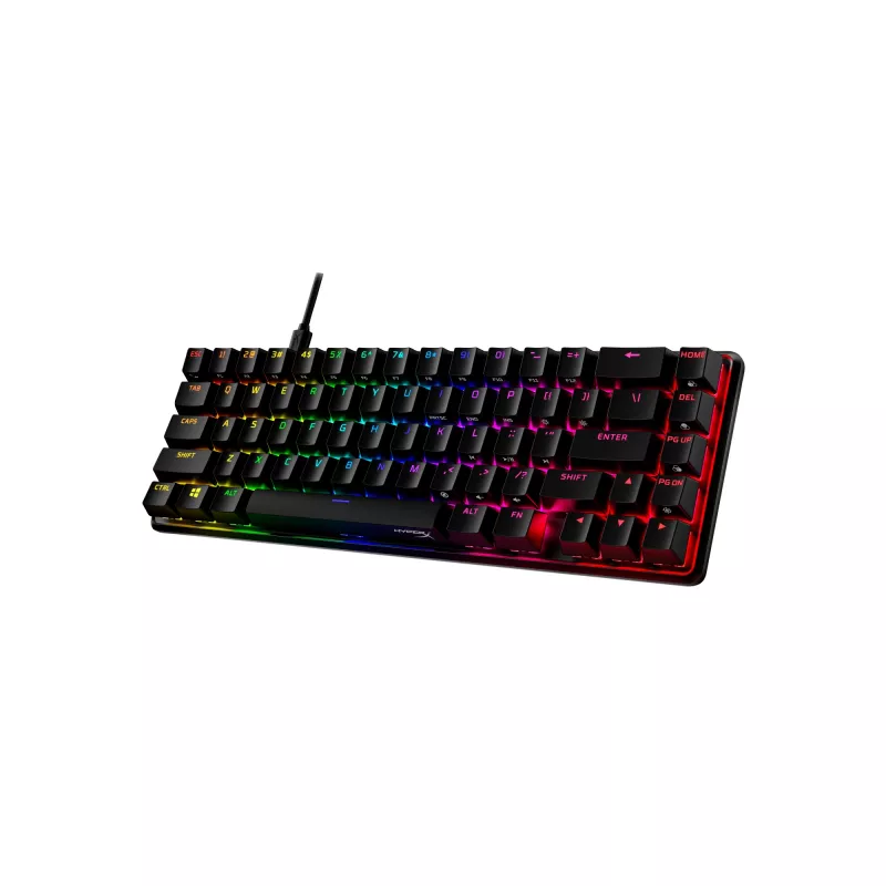 HyperX Alloy Origins 65 – mechaninė žaidimų klaviatūra, HX Aqua (JAV išdėstymas)