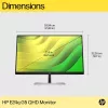HP E24q G5 QHD Monitor, 60.5 cm (23.8 colio), 2560 x 1440 pikselių, Quad HD, LCD, 5 ms, juodas