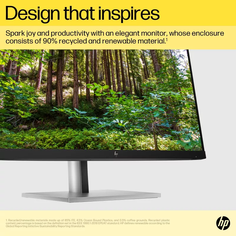HP E24q G5 QHD Monitor, 60.5 cm (23.8 colio), 2560 x 1440 pikselių, Quad HD, LCD, 5 ms, juodas