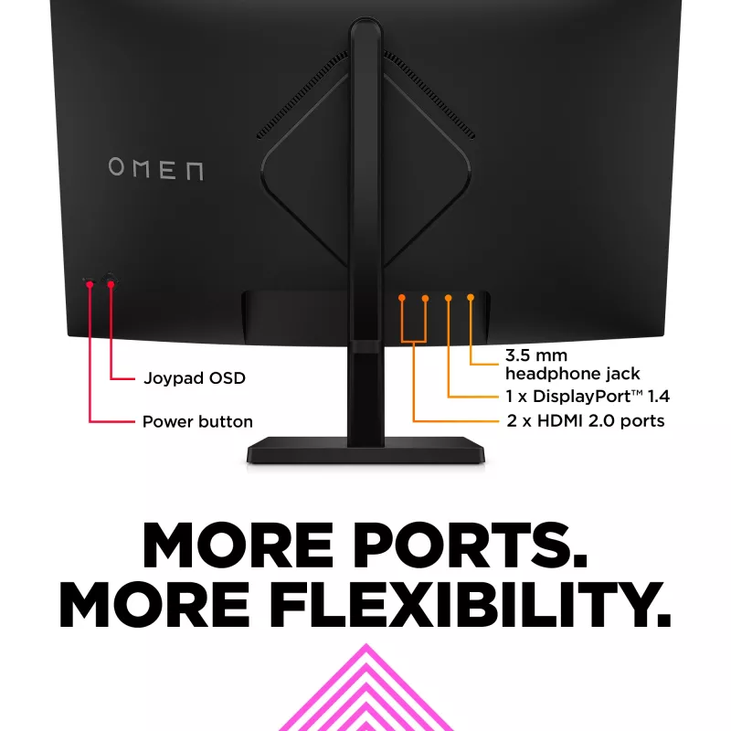 OMEN by HP 31.5 colių QHD 165Hz lenktas žaidimų monitorius - OMEN 32c (atnaujinta prekė)
