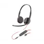 Ausinės POLY Blackwire C3225 Stereo USB-C laidinės, biurui ir skambučių centrams
