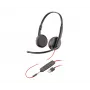 Ausinės POLY Blackwire 3225 Stereo USB-A laidinės biurui ir skambučių centrui
