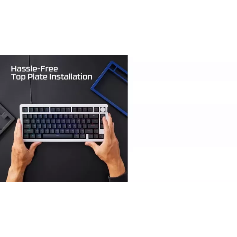 Mechaninės klaviatūros viršutinė plokštė KINGSTON HyperX Alloy Rise Navy Blue (85U10AA)