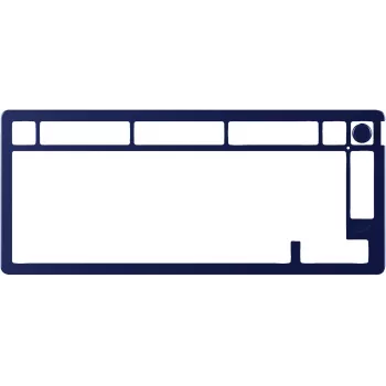 Mechaninė klaviatūra KINGSTON HyperX Alloy Rise 75 Top Plate Navy Blue (85U15AA)