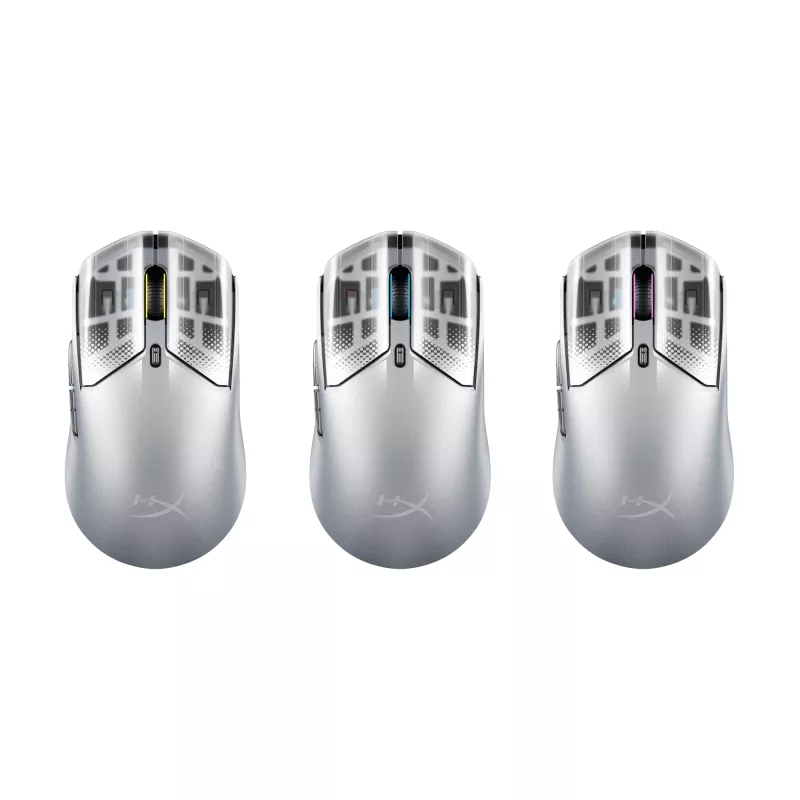 HyperX Pulsefire Haste 2 S Sidabrinė belaidė žaidimų pelė