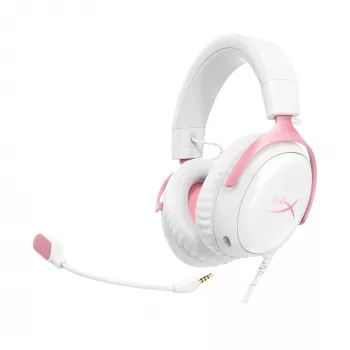 Žaidimų ausinės HyperX Cloud III (baltos/rožinės)