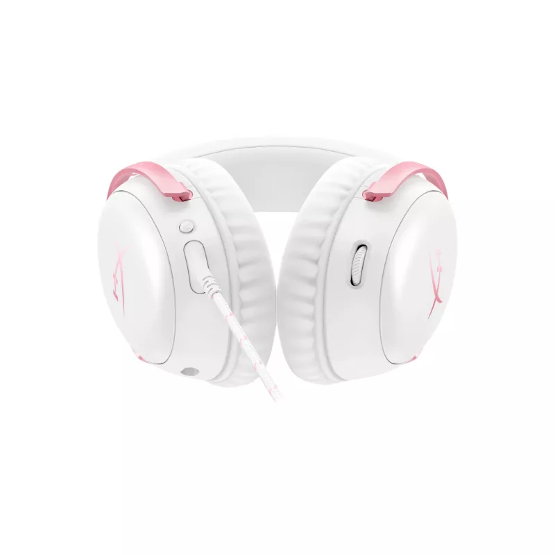 Žaidimų ausinės HyperX Cloud III (baltos/rožinės)