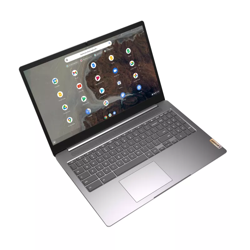 Nešiojamas kompiuteris Lenovo IdeaPad 3 Chrome 15IJL6, Intel Celeron N4500, 15.6 inch Full HD, 8 GB RAM, 128 GB eMMC, ChromeOS, pilka