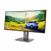 Monitorius kompiuterinis Lenovo ThinkVision P34WD-40 34 colių (86,4 cm) lenktas IPS 3440×1440 WQHD 6 ms USB-C, garsiakalbiai, VESA, juodas