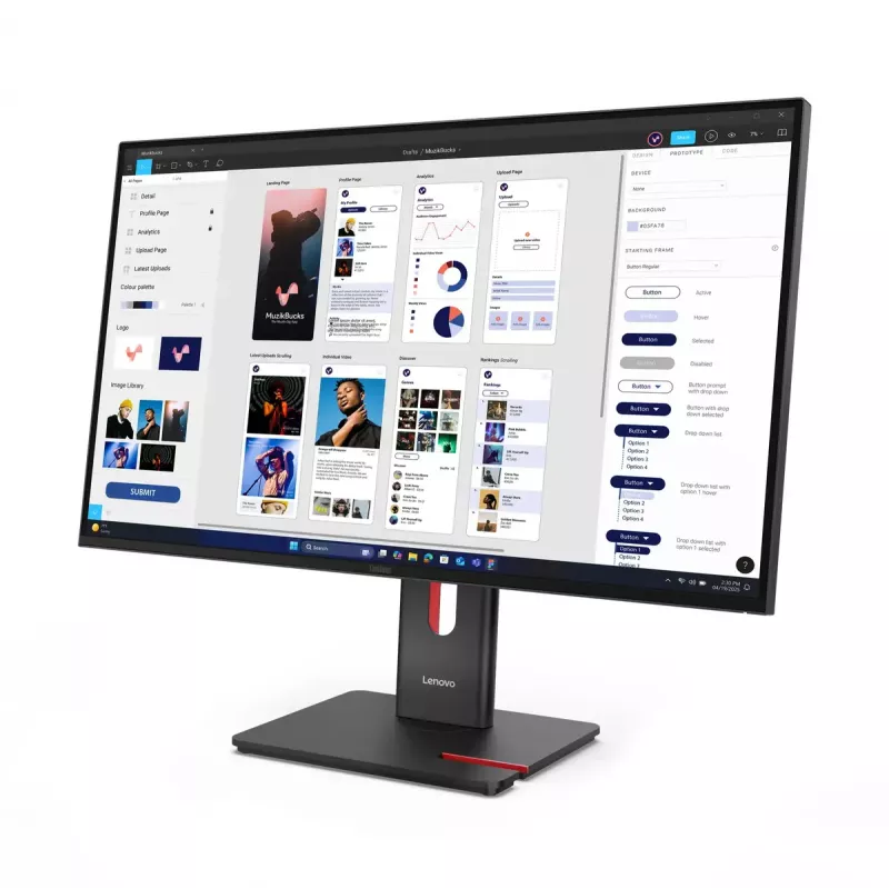 Monitorius Lenovo ThinkVision T32UD-40 31,5 colio 4K Ultra HD LCD 3840 x 2160