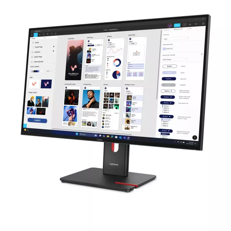 Monitorius Lenovo ThinkVision T32UD-40 31,5 colio 4K Ultra HD LCD 3840 x 2160