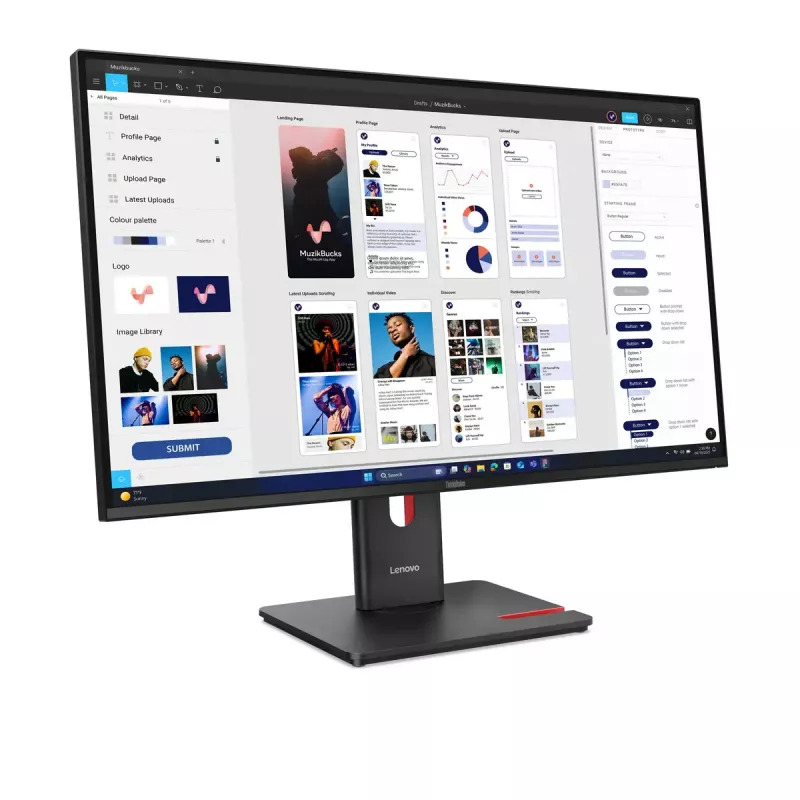 Monitorius Lenovo ThinkVision T32UD-40 31,5 colio 4K Ultra HD LCD 3840 x 2160