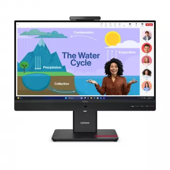 Monitorius Lenovo ThinkVision T24D-4v, 60,5 cm (23,8 colio), 1920 x 1080 pikselių, Full HD, LED, 6 ms, juodas