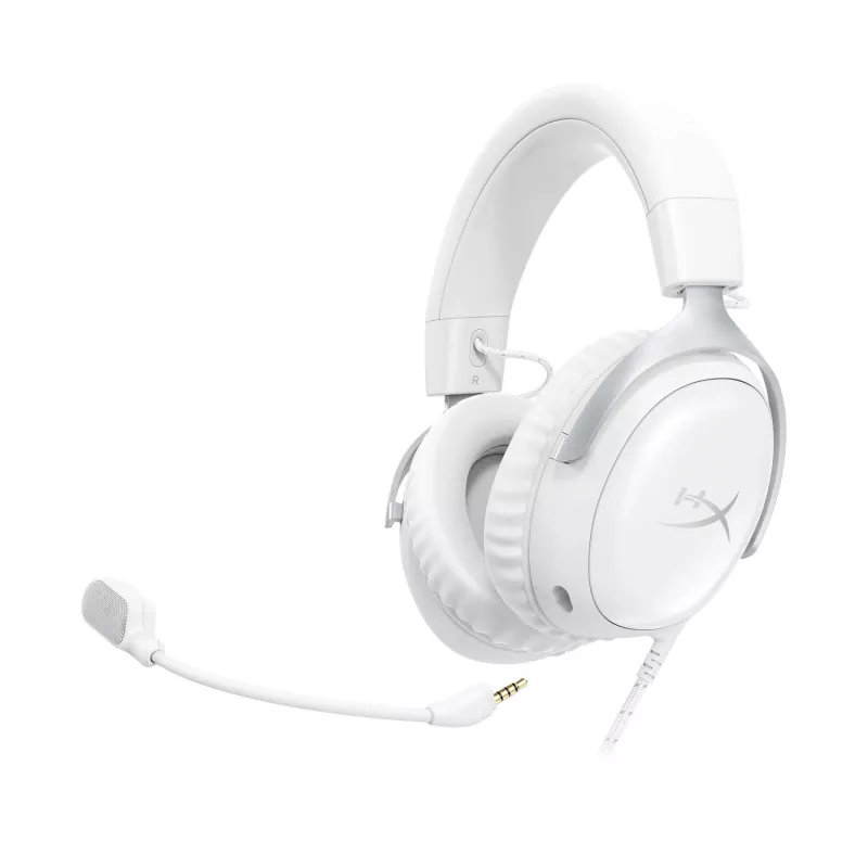 HyperX Cloud III – Žaidimų ausinės (Baltos)