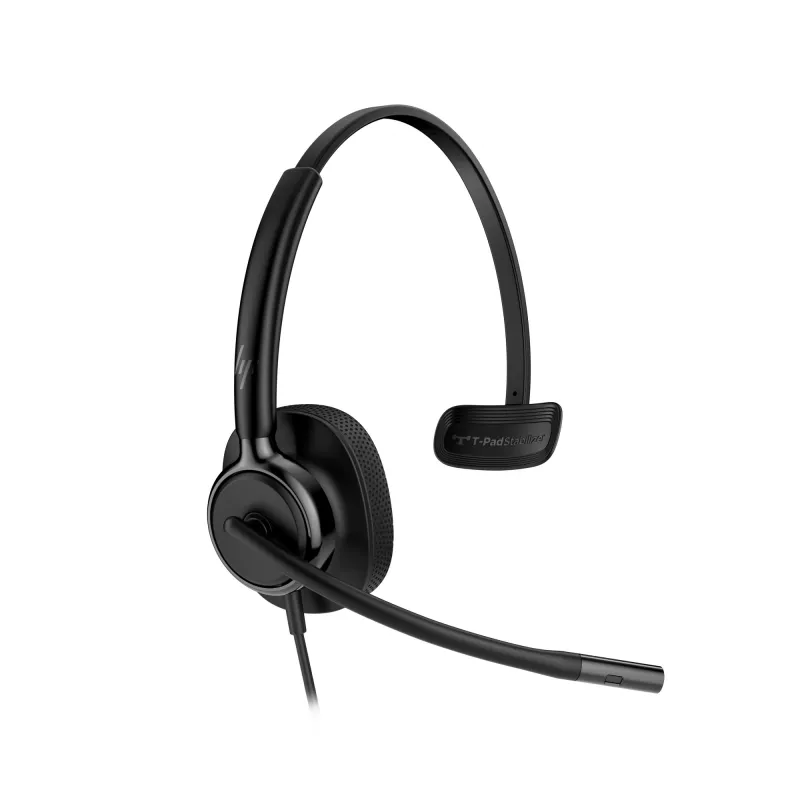 HP Poly Mission 415 monaural USB laidinis ausinių rinkinys (Bulk), 99 g, juoda