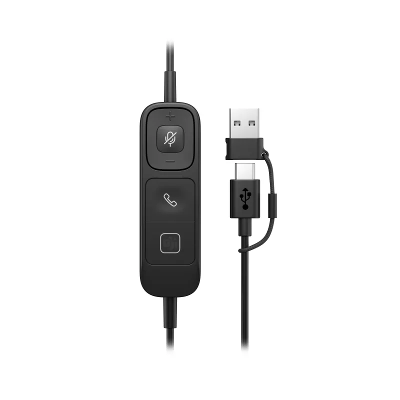 HP Poly Mission 415 monaural USB laidinis ausinių rinkinys (Bulk), 99 g, juoda