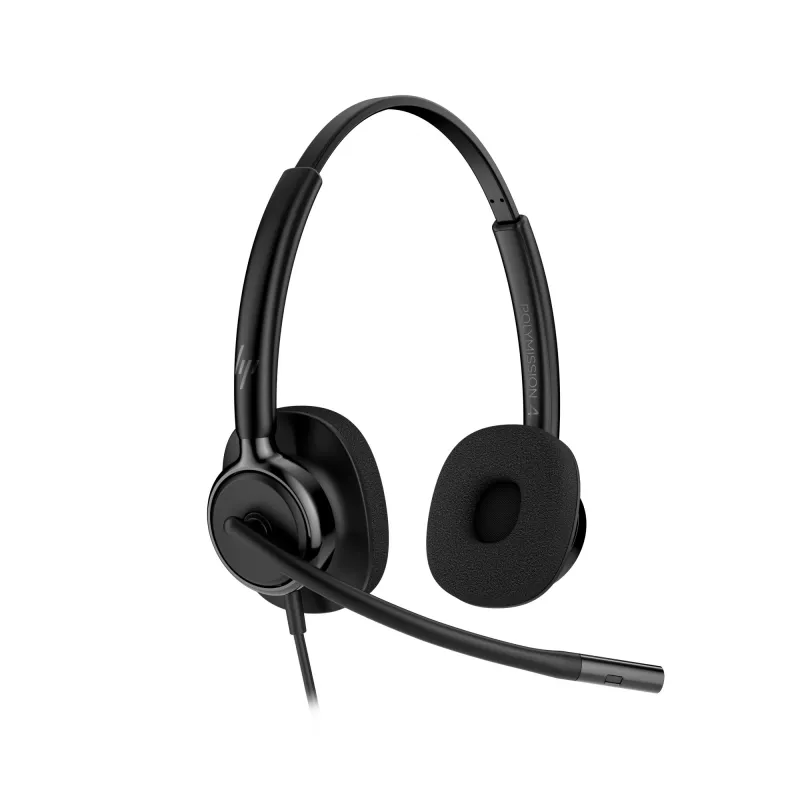 Laidinis stereo ausinių komplektas HP POLY Mission 425 Classic, USB jungtis, 126 g