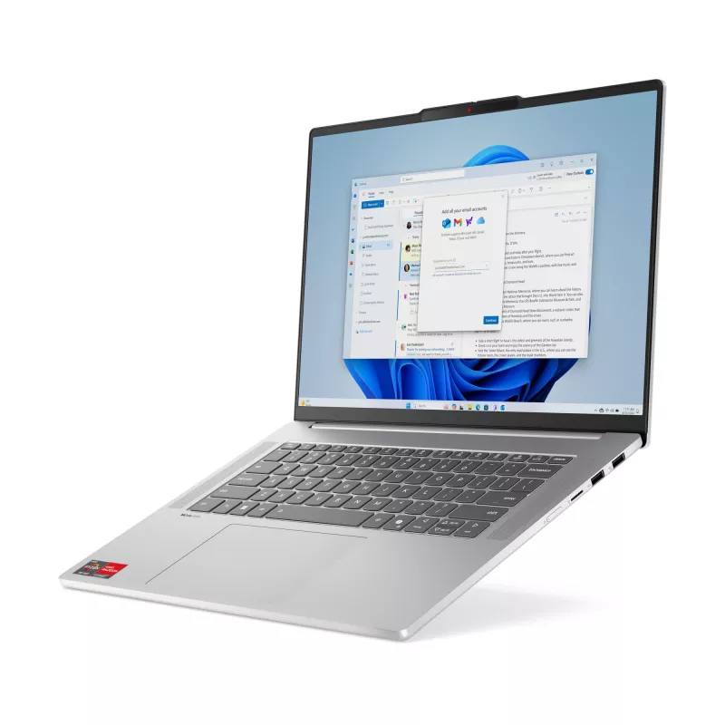 Nešiojamas kompiuteris Lenovo IdeaPad Slim 5 15ARP10, AMD Ryzen 5 7535HS, 16 GB LPDDR5x, 512 GB SSD, 15.3 inch WUXGA IPS, Windows 11 Home, pilka