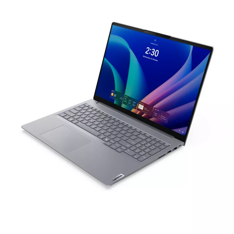 Nešiojamas kompiuteris Lenovo ThinkBook 16 G9 IPL Copilot+ PC Intel Core Ultra 5 325 40,6 cm (16 inch) WUXGA 16 GB DDR5-SDRAM 512 GB SSD Wi-Fi 7 (802.11be) Windows 11 Pro pilka