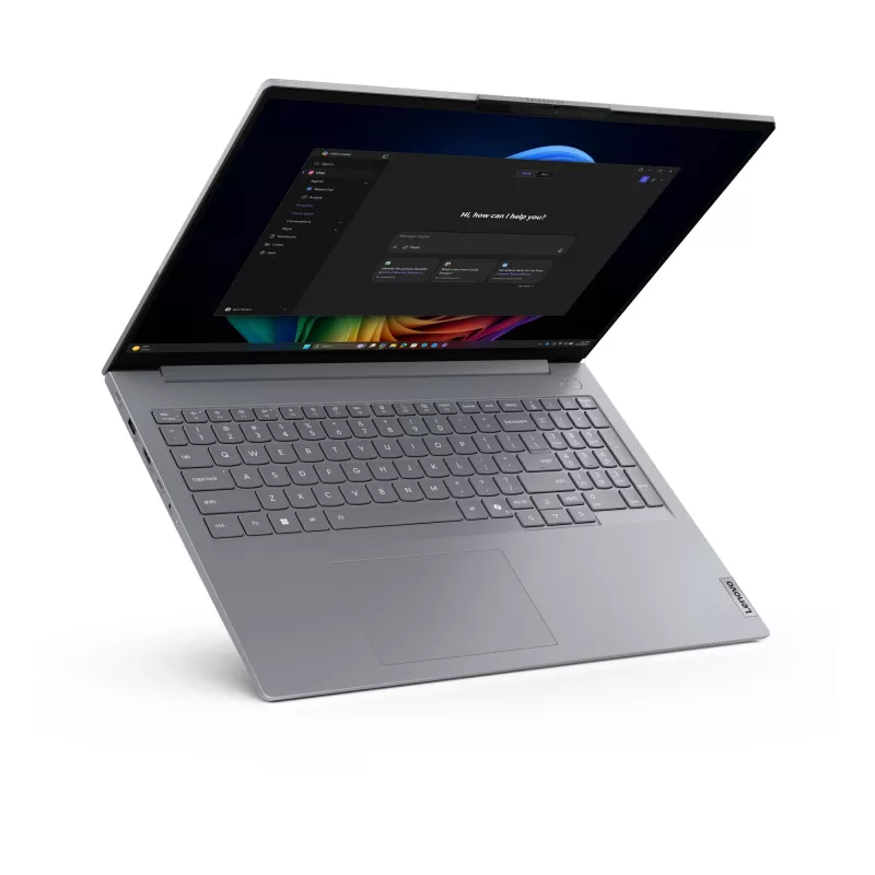Nešiojamas kompiuteris Lenovo ThinkBook 16 G9 IPL Copilot+ PC Intel Core Ultra 5 325 40,6 cm (16 inch) WUXGA 16 GB DDR5-SDRAM 512 GB SSD Wi-Fi 7 (802.11be) Windows 11 Pro pilka