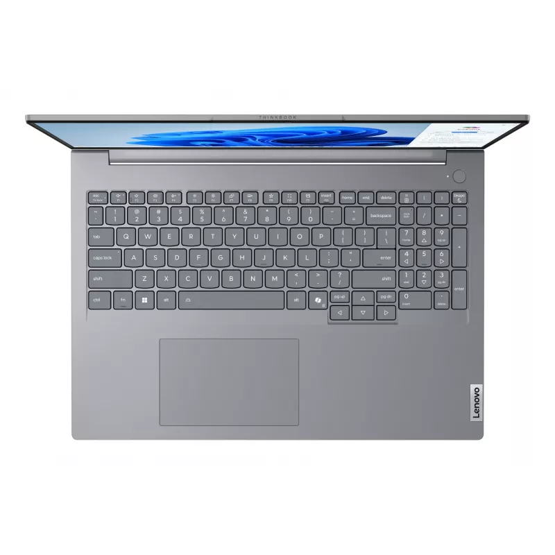 Nešiojamas kompiuteris Lenovo ThinkBook 16 G8 IAL — Intel Core Ultra 5 135H, 16 colių WUXGA, 16 GB DDR5, 512 GB SSD, Windows 11 Pro, pilka