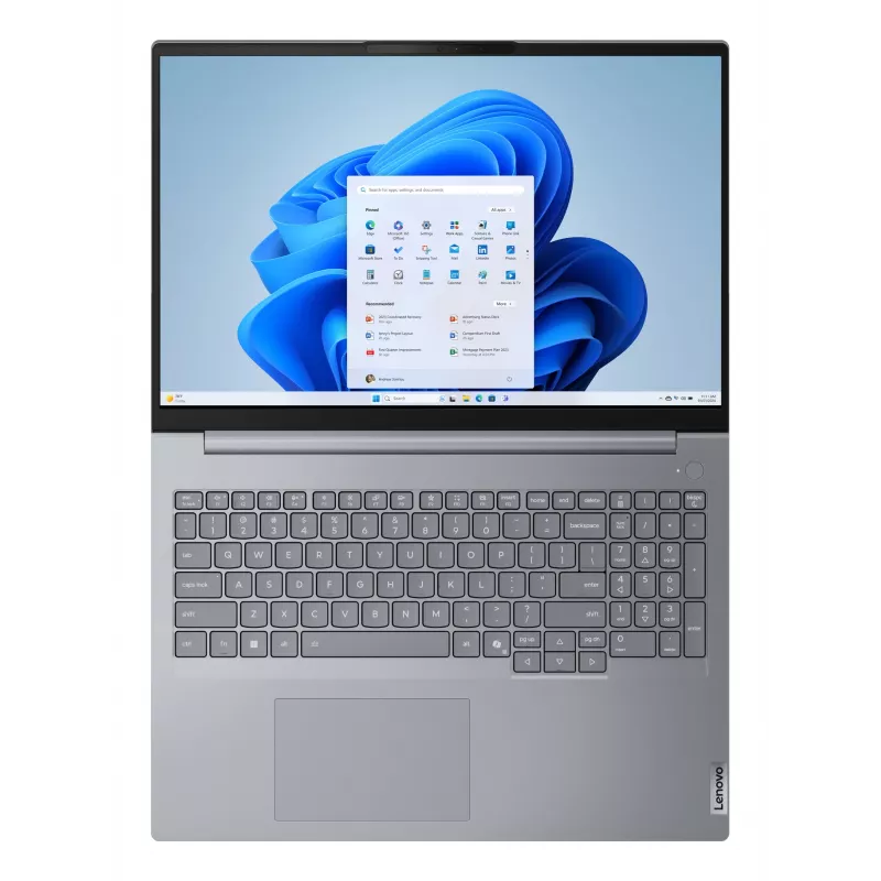 Nešiojamas kompiuteris Lenovo ThinkBook 16 G8 IAL — Intel Core Ultra 5 135H, 16 colių WUXGA, 16 GB DDR5, 512 GB SSD, Windows 11 Pro, pilka