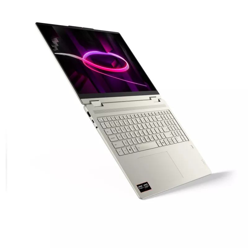 Lenovo Yoga 7 2-in-1 16AGP11 Copilot+ PC AMD Ryzen™ AI 7 445 hibridinis nešiojamasis kompiuteris 40,6 cm (16 colių) jutiklinis ekranas WQXGA+ 32 GB LPDDR5x-SDRAM 1 TB SSD Wi-Fi 7 (802.11be) Windows 11 Home Seashell