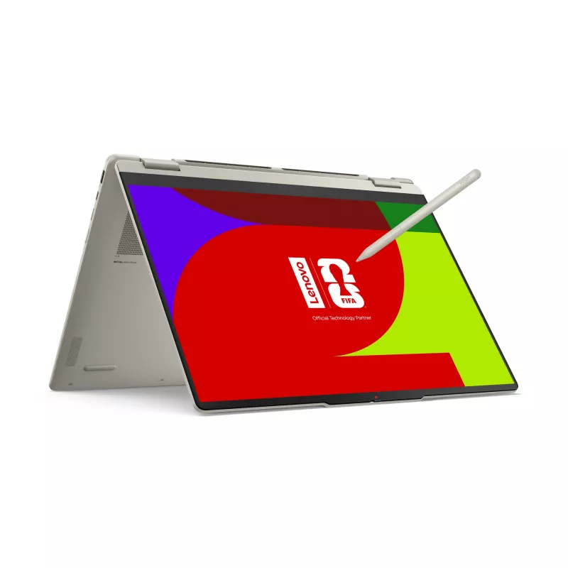Lenovo Yoga 7 2-in-1 16AGP11 Copilot+ PC AMD Ryzen™ AI 7 445 hibridinis nešiojamasis kompiuteris 40,6 cm (16 colių) jutiklinis ekranas WQXGA+ 32 GB LPDDR5x-SDRAM 1 TB SSD Wi-Fi 7 (802.11be) Windows 11 Home Seashell