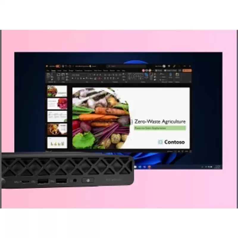 Mini kompiuteris HP EliteDesk 8 Mini G1i AI — Intel Core Ultra 7 265T, 16 GB DDR5, 1 TB SSD, Windows 11 Pro, juodas