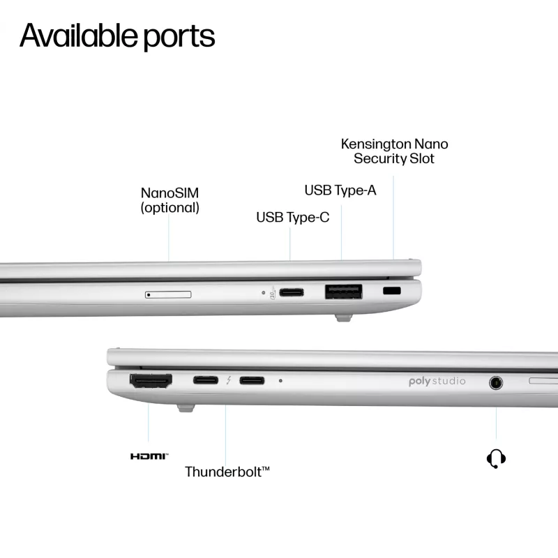 Nešiojamas kompiuteris HP EB 8 G1i U5 226V 16i — 16 GB RAM, 512 GB SSD