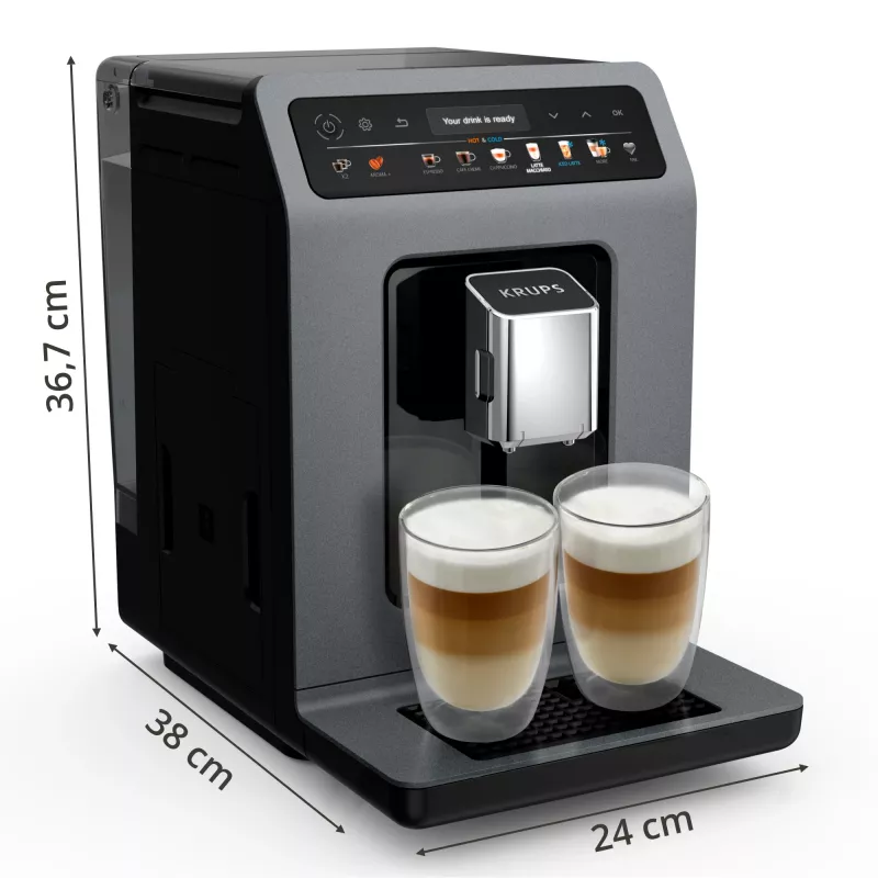 Pilnai automatinis espresso aparatas Krups Evidence Hot & Cold EA898GF0