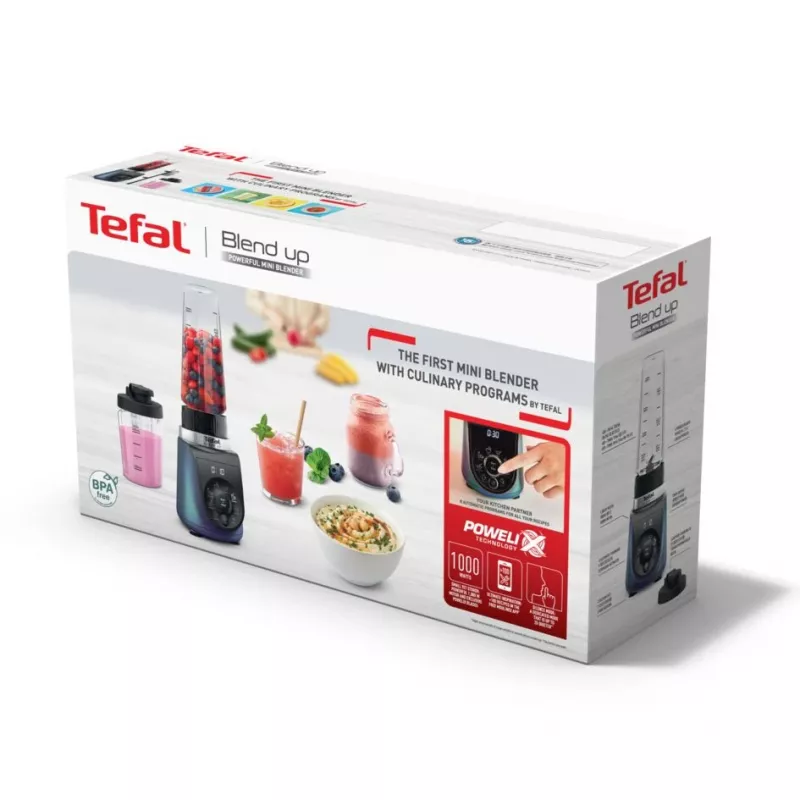 Stalo blenderis Tefal Blend Up BL19H4F0 0,85 L 1000 W mėlynas, permatomas