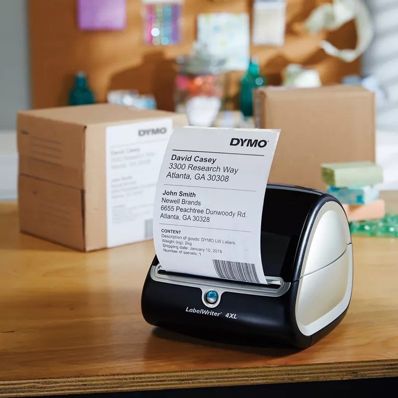 DYMO 2238107 UPS siuntų etiketės, 102 x 210 mm, 6 ritinėliai x 140 etikečių, juodos ant baltos