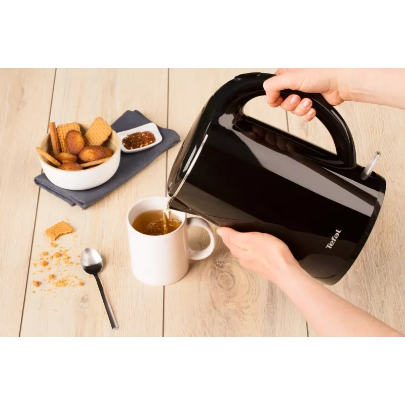 Tefal Safe'Tea KO2608 elektrinis virdulys 1.7 L 1800 W Juodas