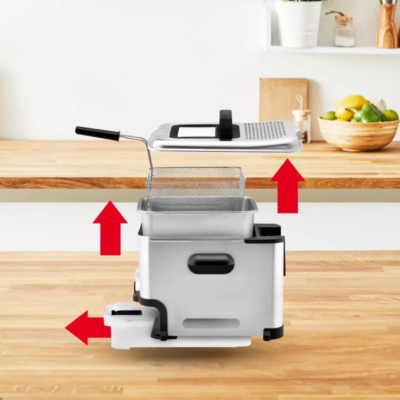 Tefal FR8041 gruzdintuvė, 3,5 L, 2300 W, sidabrinė