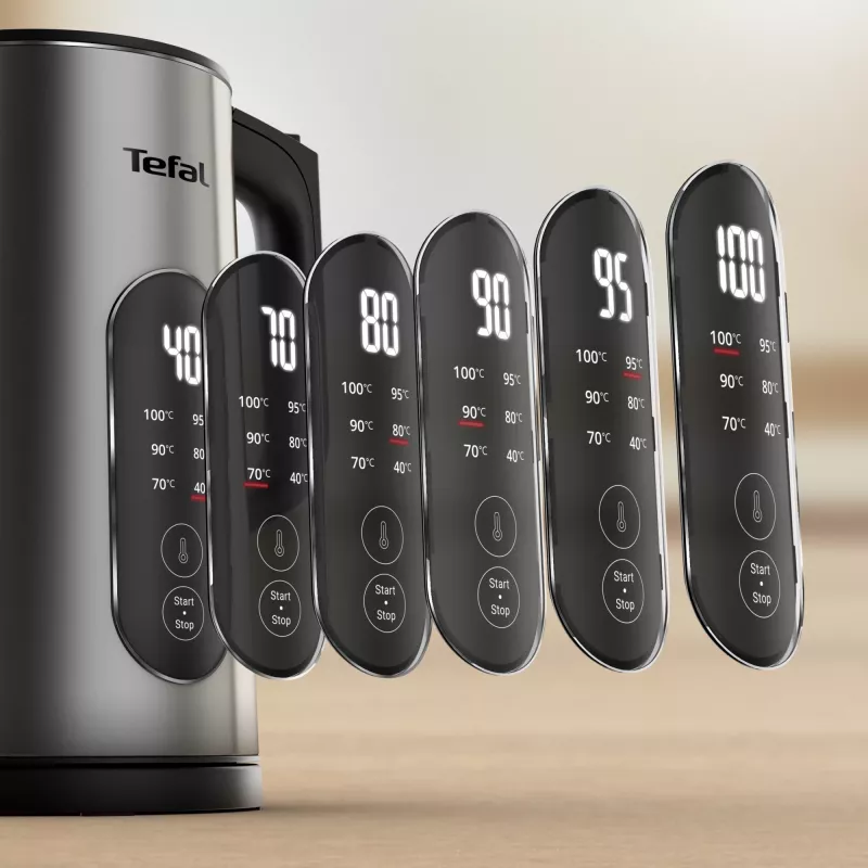 Virdulys Tefal Selection KI871DE0 1,7 L 1500 W Juodas, Nerūdijantis plienas