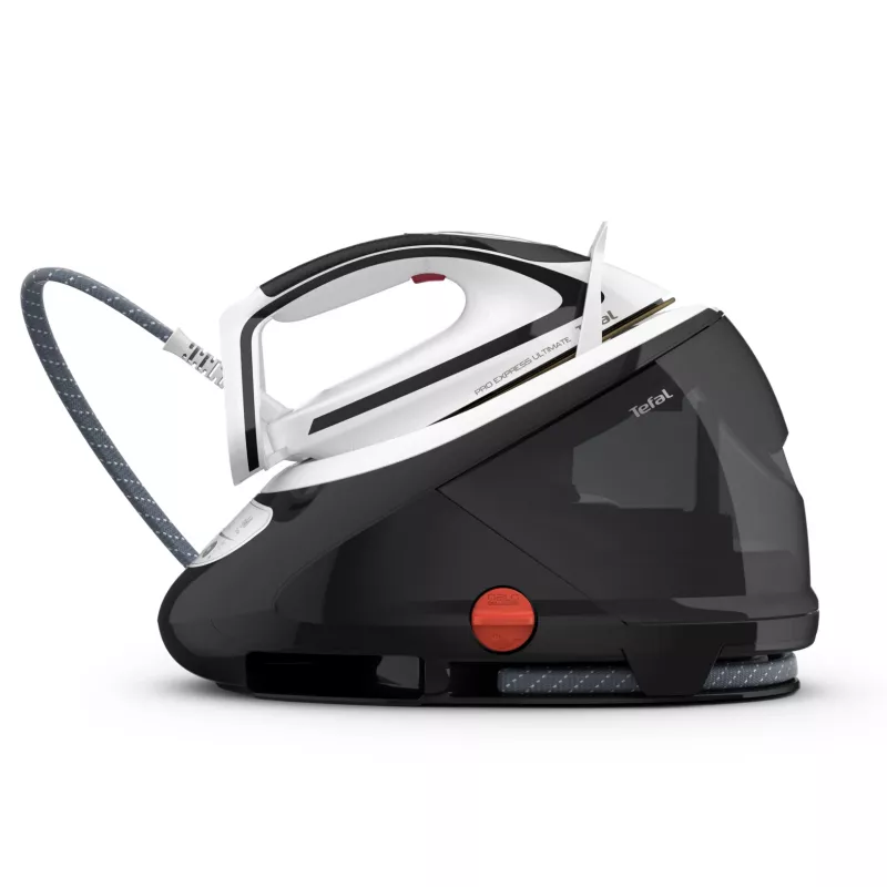 Tefal Pro Express Ultimate GV9550 lygintuvas su garų generatoriumi 1,9 L Durilium AirGlide Autoclean padas Juoda, Balta