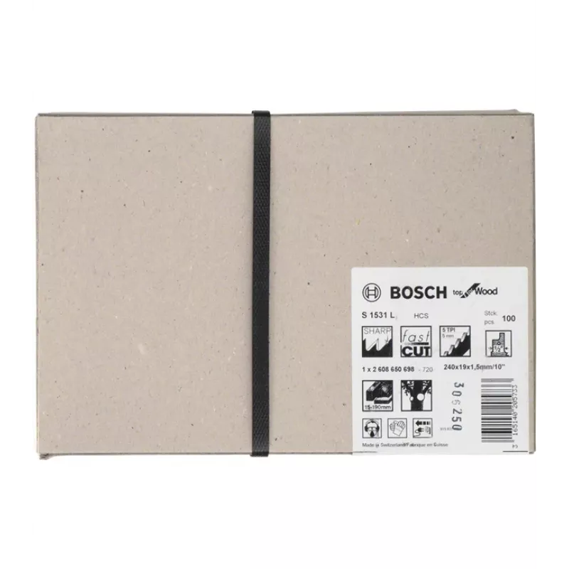 Bosch 2608650698 pjūklo geležtė strypiniam pjūklui, HCS, 100 vnt.