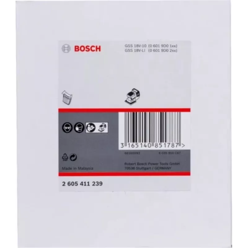 Bosch 2 605 411 239 filtro elementas šlifuokliui 1 vnt.