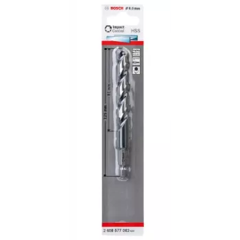 Gręžtuvas Bosch HSS su šešiabriaune kojele 9 mm