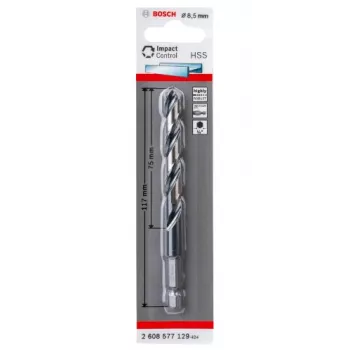 Gręžtuvas su Hex kotu Bosch HSS Impact Control 8,5 mm